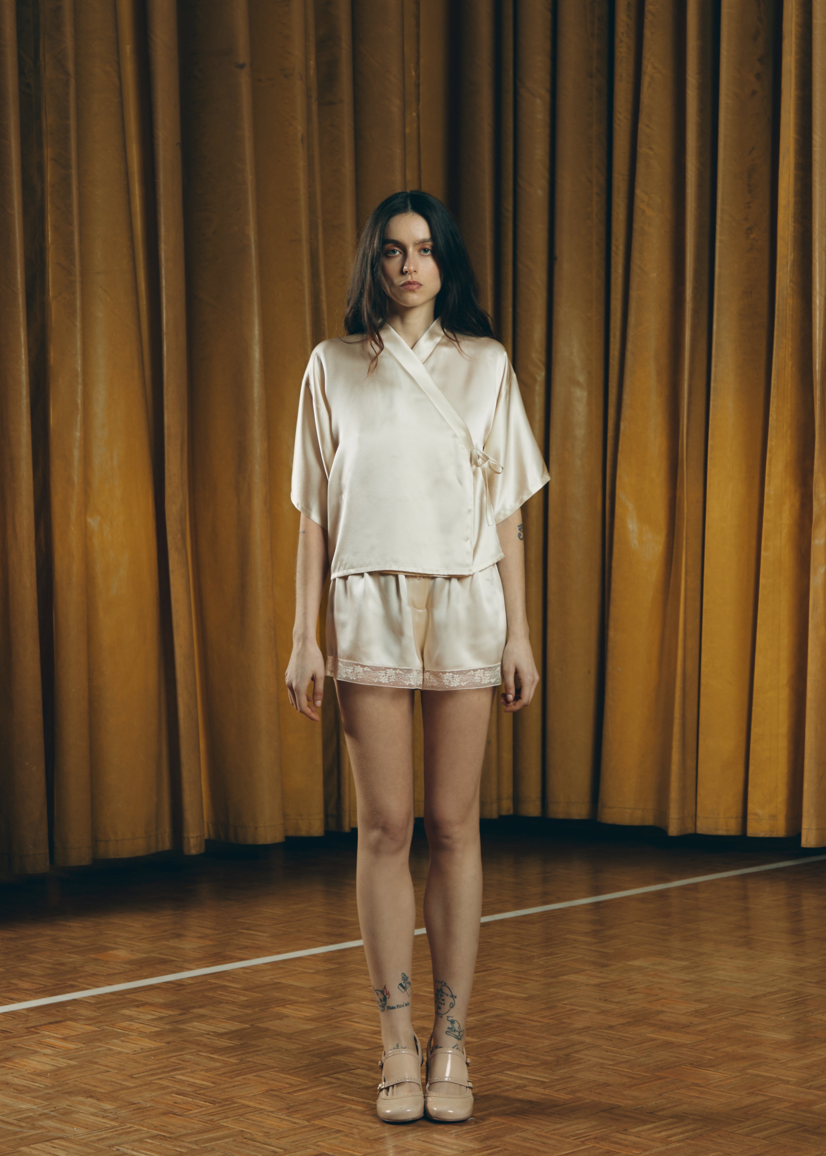 KIMONO PAJAMA CREAM – Teresa Helbig