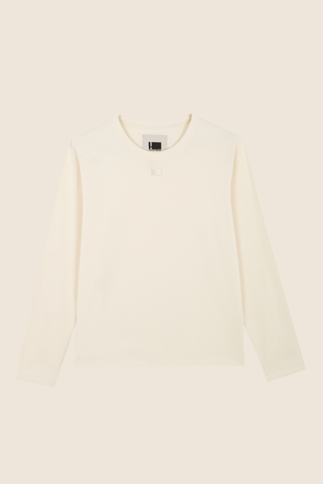 LONG-SLEEVE ECRU T-SHIRT