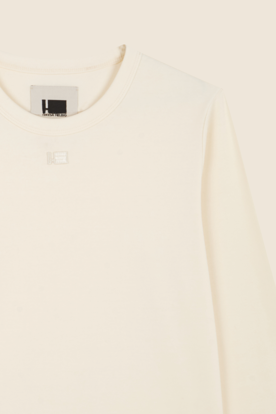 LONG-SLEEVE ECRU T-SHIRT