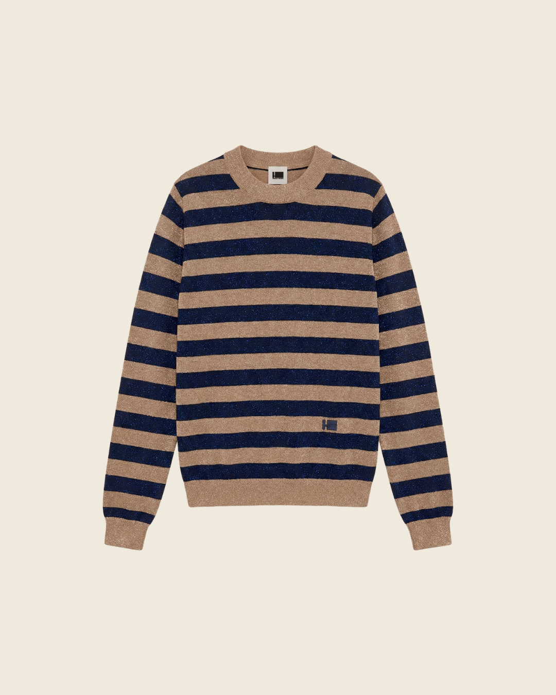 STRIPED LUREX JERSEY