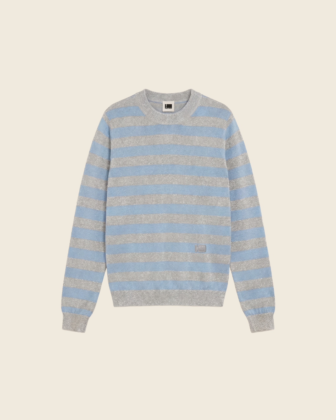 STRIPED LUREX JERSEY