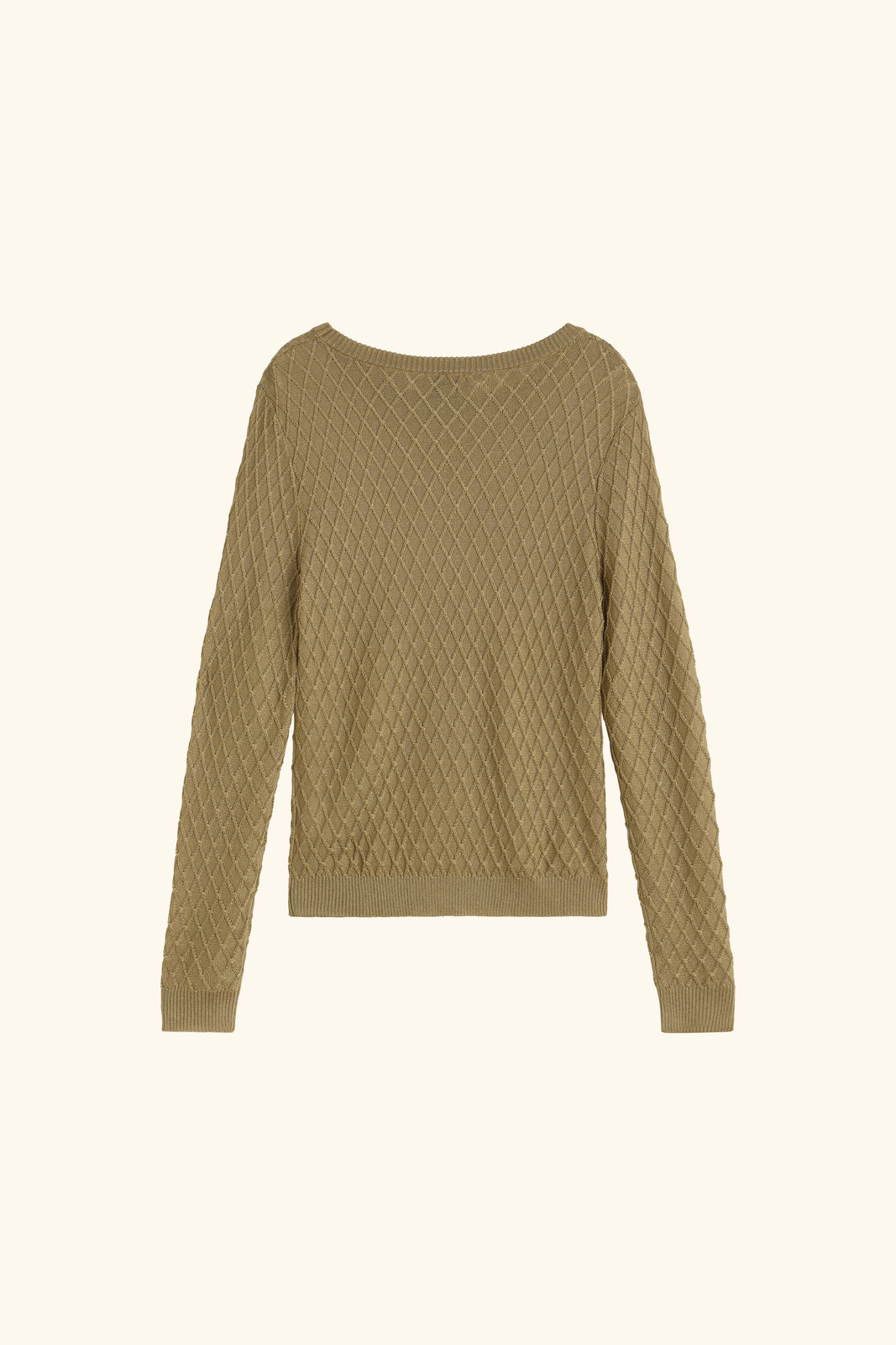 Golden metallic knit jersey