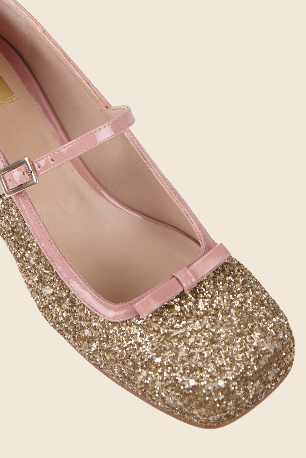 MARY JANE GLITTER CHAMPAGNE