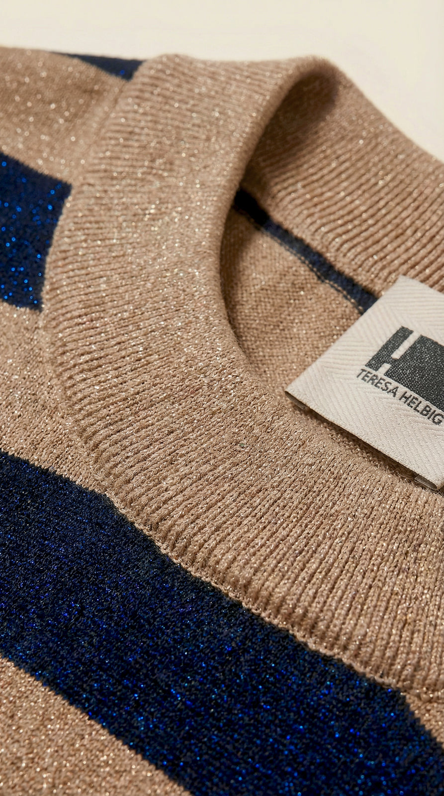 STRIPED LUREX JERSEY