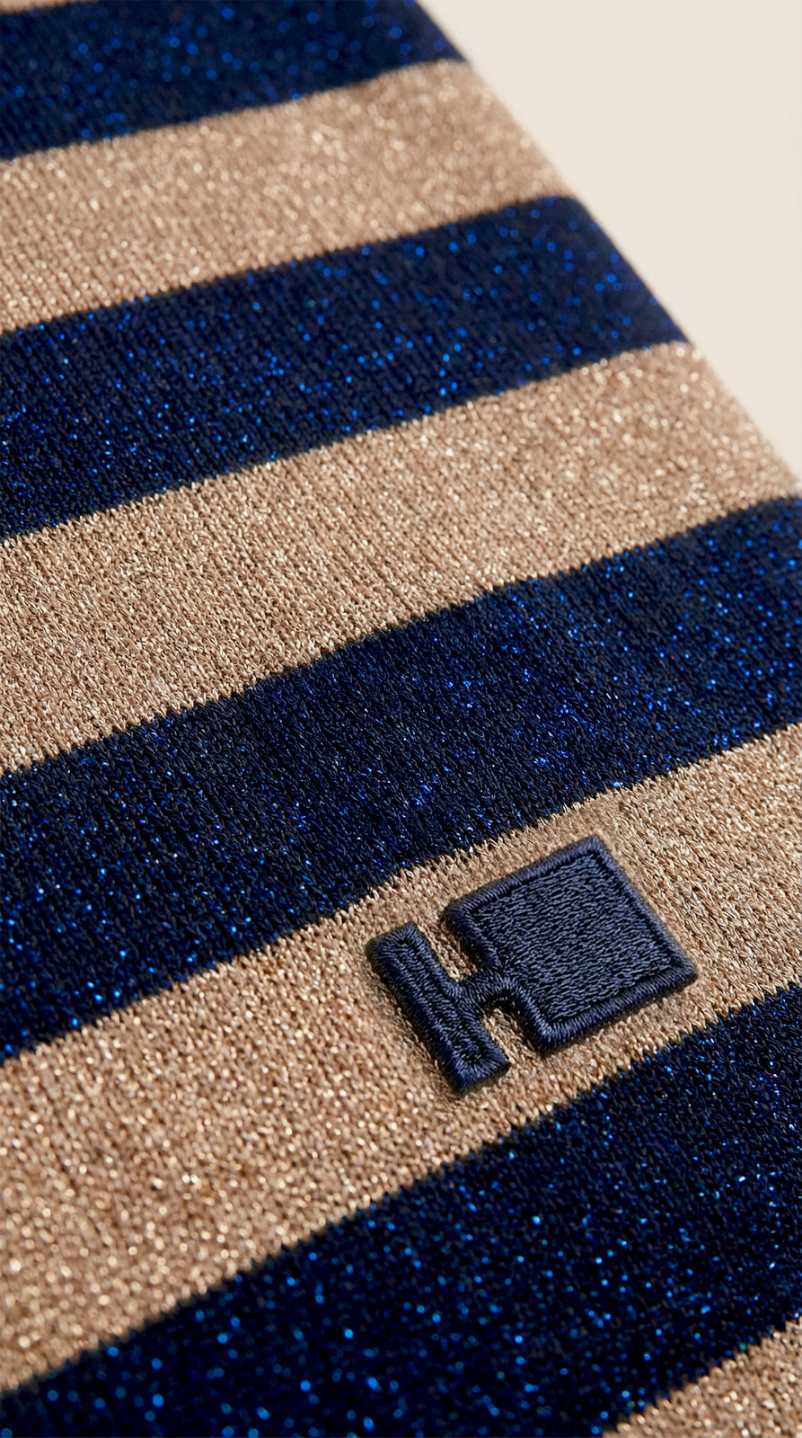 STRIPED LUREX JERSEY