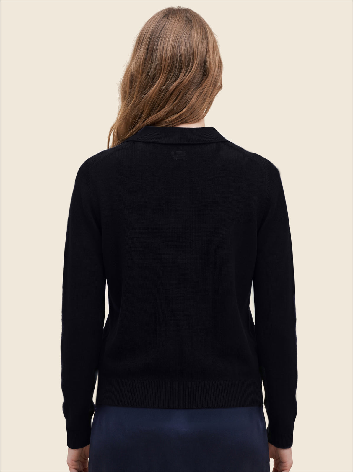 NAVY CRYSTAL CARDIGAN